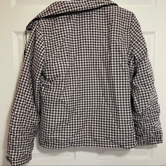 Zippered Houndstooth Windbreaker NWOT - Picture 5 of 9